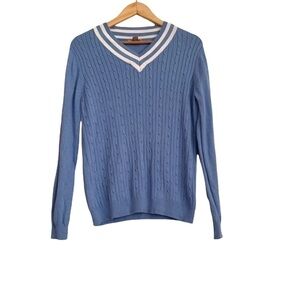 Academia Preppy varsity collar sweater